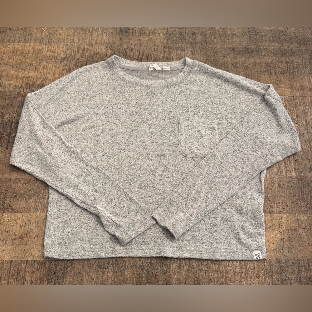 Roxy Gray Long Sleeve Top